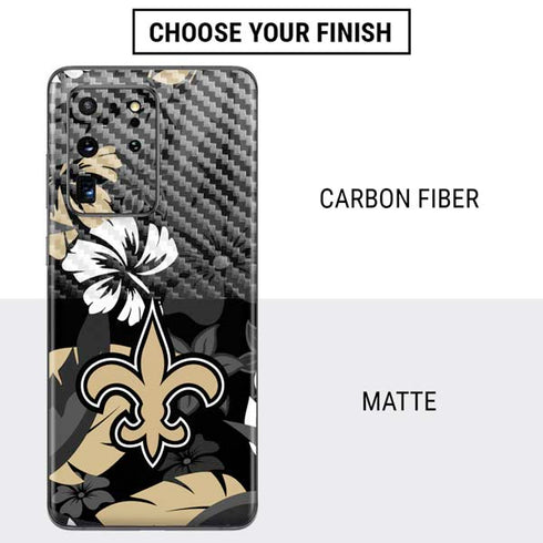 NFL New Orleans Saints Tropical Print Galaxy S20 Ultra 5G Skin